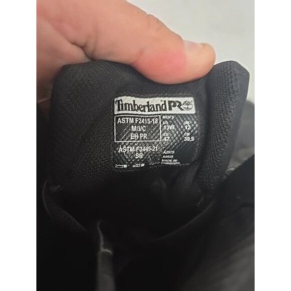 Timberland PRO Men's A297S Radius CTCP Mid Athletic Work Boots Black Size 13W - Picture 4 of 9